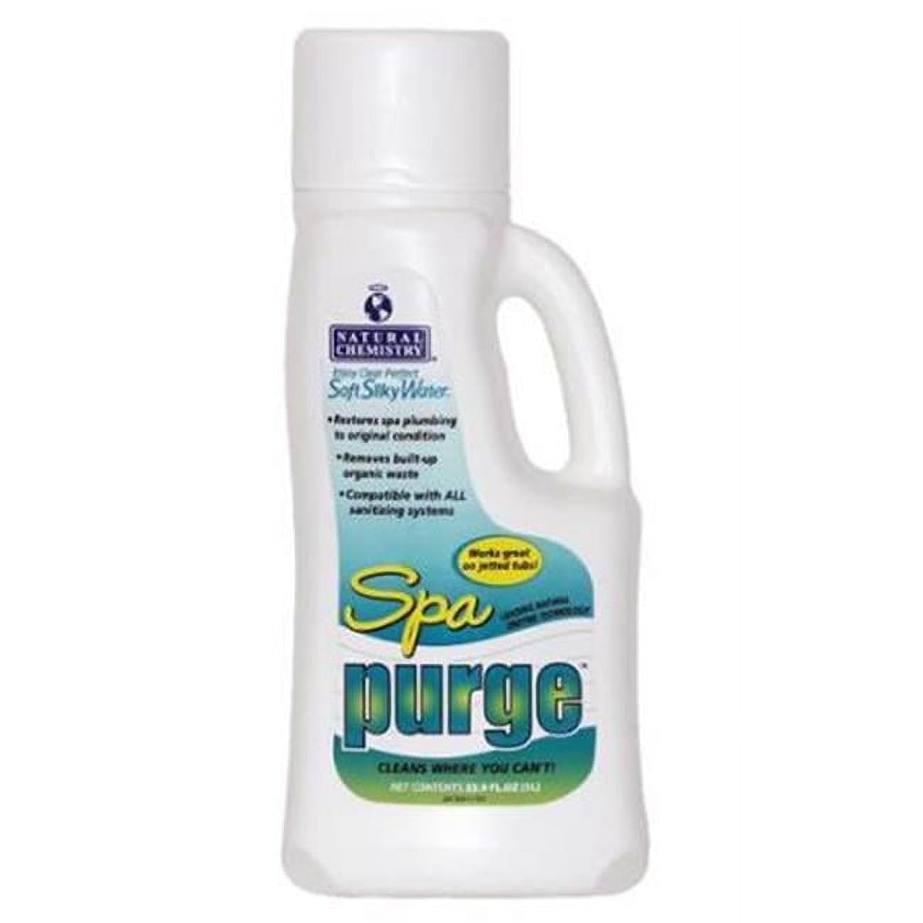 Natural Chemistry Spa Purge, 1 L, 1 Pack, Clarifies Water, Prevents Scum, Works with Both Indoor & Outdoor Hot Tub & Spas